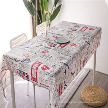 Impressão personalizada descartável PEVA Flannel Toalha de Tablecloth